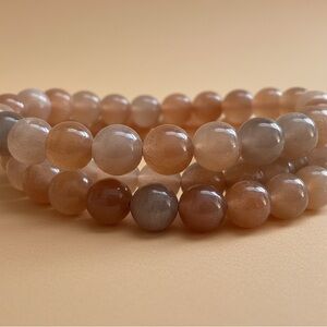 Elegant Golden Sunstone Beaded Bracelet, Authentic Crystal Bracelet